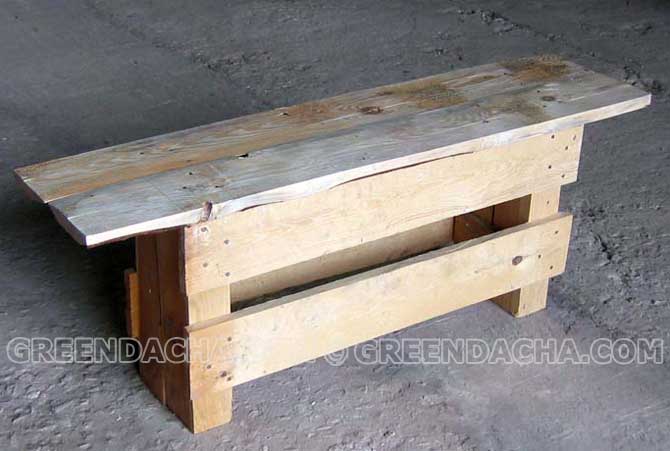 Делаем лавку из поддонов - 2