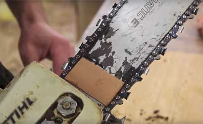 Приклейка куска фанеры к шине у основания.